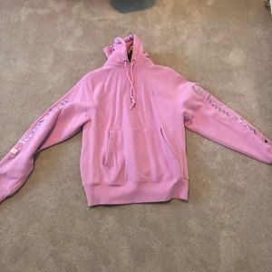 Pink champion hoodie
